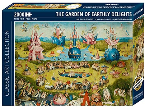 Close Up Premium Puzzle 2000 Teile - Garten der Lüste Auschnitt von H.Bosch (68,8 x 96,6 cm)