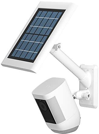 HOLACA 2 in 1 Halterung für Ring Solarpanel, Spotlight Cam/Pro und Stick Up Cam Battery Zubehör zur Outdoor Halterung für Ring Solarpanel (White 1Pack)