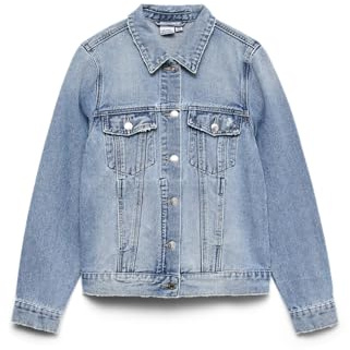 VERO MODA Damen VMZORICA LS DENIM JACKET MIX NOOS 10279789, Light Blue Denim, M
