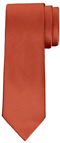 BomGuard Herren Krawatte 7 cm breit,kupfer-braun