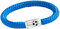 Paris Montana Fußball Segeltau Fan Armband Magnetverschluss Fußball Gravur 8mm Durchmesser (Hellblau, 19)