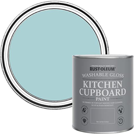 Rust-Oleum Blue Kitchen Cupboard Paint in Gloss Finish - Little Cyclades 750ml
