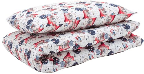 SUPERBE BEBE Set Copripiumino Bambino - Copripiumino 100x135 cm e Federa 40x60 cm in Cotone OEKO-TEX - 10 Colori a Scelta - Morbido e Confortevole per Bambini - Ideale per Notti Tranquille
