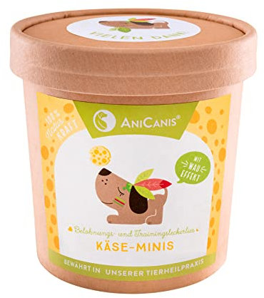 AniCanis Käse Hundeleckerli Minis - Leckerli Trainingssnacks für Hunde - vegetarisch, purinarm - 150g