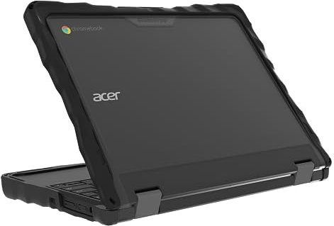 Gumdrop DropTech Laptop Case Fits Acer Chromebook Spin 511 (R756TN) 2-in-1 - Rugged Drop Tested and Shockproof Reliable Device Protection for Kids K-12 Students School Office or Business Use - Black