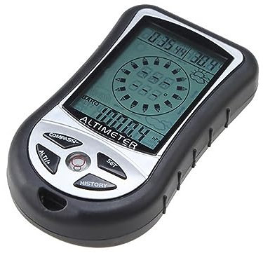 Altímetro multifunción portátil brújula digital reloj barómetro termómetro para aficionados al aire libre montañismo iking camping