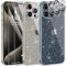 AROYI 5 in 1 Cover Compatibile con iPhone 15 Pro Custodia Glitter Silicone Morbido TPU Protezione Case con 2 Vetro Temperato 2 Vetro Fotocamera AntiGraffio Protettiva Bling Paraurti Antiurto