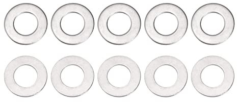 DTGN 44.5mmx2.9mm(ODxT) 316 Inox Acier Plat Rondelles - 10Paquet - Bonne pour 7/8 Industriel Machinerie Vis Boulon - Plat Anneau Joints - Argent Ton