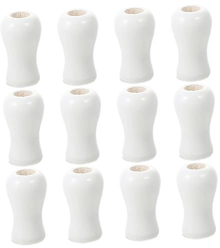 BIUDECO 12pcs Blind Wood Cord Tassels Cord Pulls for Window Blinds Wood Decorative Ends