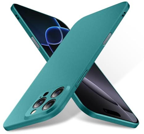 Bastmei for iPhone 16 Pro Max Case, Minimalist Phone Cases Extremely Light Ultra-Light Slim Camera Protection Hard PC Covers Thin Case for iPhone 16 Pro Max 6.9 2024 (Gravel Green)