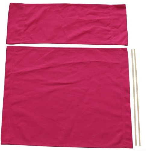 Sitzbezug, legerer Regiestuhl-Bezug-Set, Ersatz-Sitzbezüge aus Segeltuch, Hockerschutz, Ersatz-Sitzbezug für Regiestuhl (Rosarot)