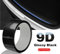 Wrapping Pellicola Pellicola avvolgente in vinile in fibra di carbonio 9D Pellicola protettiva impermeabile for nastro adesivo nero lucido for davanzale automatico Pellicola Wrapping Auto(50cmx150cm)