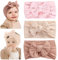 NJCXOLA 3 Pezzi Fascia Elastica, Accessori Neonata, Fascette Per Capelli Per Fiocchi, Regalo Per Bambini Per Foto