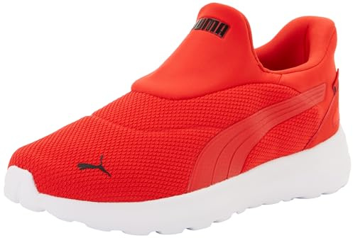 Puma Unisex Softride Cosmic Sliptech Sneaker, Rot Rot Schwarz, Größe 39,5, Puma Red Puma Red Puma Schwarz, 40 EU