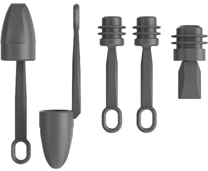 Starlink Mini Connector Protection Kit 5 Silicone Caps for Power Port and Cable Connector Grey