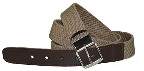 Harrys-Collection Elastik Gürtel für Damen und Herren in 30mm Breite bis 160 cm, Bundweite:160, Farben:beige