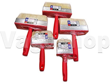 96x pennelli per superfici, misura 3 x 10 cm, pennello piatto, pennello da pittore, pennello da soffitto, vernice