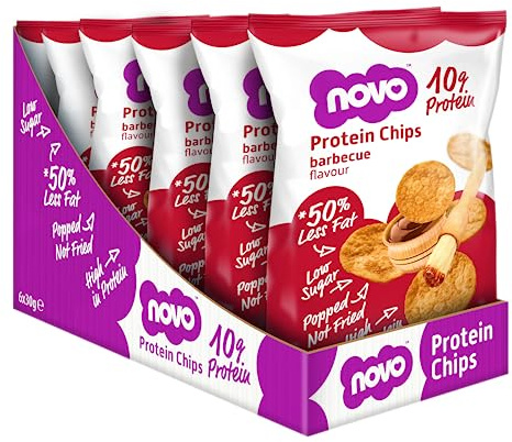 Novo Nutrition Protein Chips BBQ (Box of 6 x 30g)