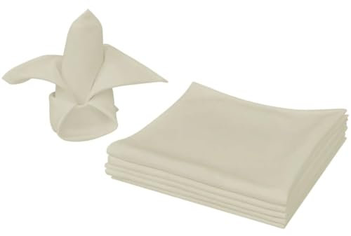 vidaXL 25x Damast Servietten Stoffservietten Hotel Hochzeit Tischdeko 50x50 cm