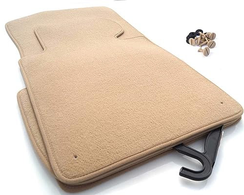 kh Teile Fußmatten für 5er BMW E39 M5 Premium Velours Automatten (Beige) Autoteppich in Original Qualität 4-teilig