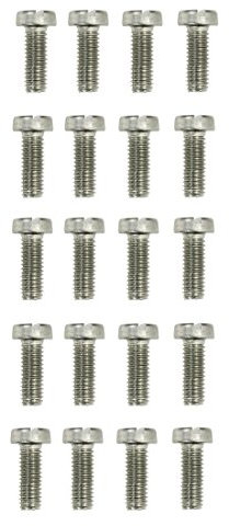 Zylinderschrauben Gewindeschrauben 4.8 mit Schlitz DIN EN ISO 1207 DIN84 M3,5x20mm 20 Stück (0170)