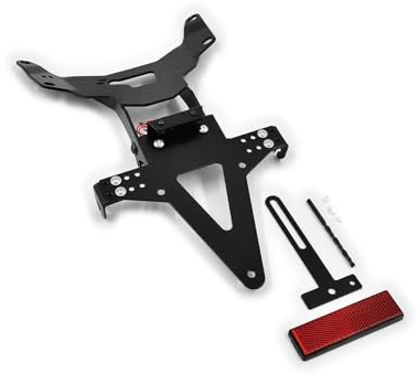 kompatibel mit: Ducati Monster 821 BJ 2014-16 Kennzeichenhalter Kennzeichenträger Nummernschild Halter/Halteplatte (inkl. Kennzeichenbeleuchtung und Rückstrahler)