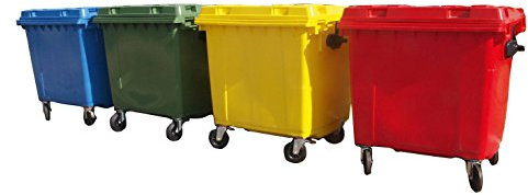 Conteneur à déchets 660 l Jaune