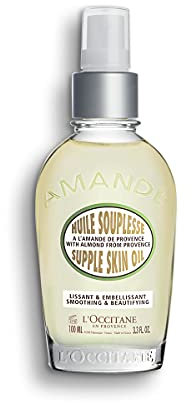 L'OCCITANE – Mandel Straffendes Körperöl – Langanhaltende Feuchtigkeit - Hinterlässt Ein Seidiges Finish, Zarte Und Straffer Wirkende Haut - 100 Ml