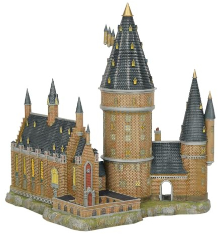 Department56 Harry Potter Village Hogwarts Hall and Tower Lit Building, 13.07, Multicolor