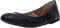 Amazon Essentials Women's Belice Slip On Ballet Flat, Black Faux Leather, 10 UK