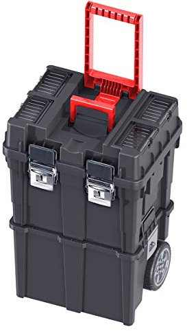 CAJA de HERRAMIENTAS Vacía con Ruedas Plástico 35x45x64cm Compact HD Desmontable Policarbonato + Bandeja interior