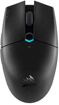 Corsair KATAR PRO WIRELESS Ratón para Juegos, Sensor Óptico, Forma Simétrica, Inferior a 1 ms, Hasta 135 Horas de Duración de Batería, Seis Botones Programables, Negro