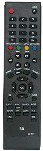 VINABTY SE-R0377 Ersatz Fernbedienung Passend für Toshiba Blu-ray Disc Player BDX2100KB BDX3100KB BDX3200KB