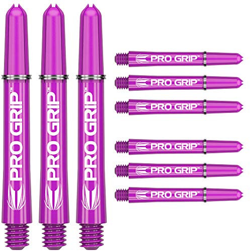 Target Darts 3 x Sätze of Lila Pro Grip Dartschäfte Zwischenzeitlich - 9 Dartschäfte Insgesamt