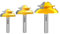 45 Degree Joint 1/4 inch Shank Router bit Set, Lock Miter Woodworking Tools Set by Tooldo (for 1/2, 9/16,3/4 Board)