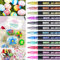12 Farben Glitzerstifte Mädchen Zauberstifte Kinder Acrylstifte Für Steine Wasserfest Magische Stifte Waschmaschinenfest Stifte Glitzer Steine Bemalen Für Mädchen Geschenke 4-12 Jahre