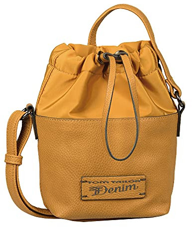 Denim TOM TAILOR bags CALA Damen Schultertasche (Beutel) S, mango, 19.5x8.5x20