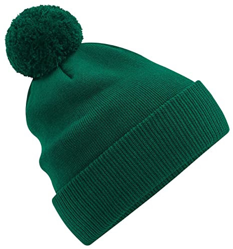 Beechfield B450N Organic Cotton Snowstar Beanie - Bottle Green