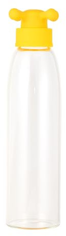 Botella de agua 500ml borosilicato tapa amarillo de grifo colección Rainbow