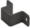 PEKA 100.0142.43 Stabilisator ClickFixx495 Hochschrank, Bügel für Rohrrahmen und Front, Stahl anthrazit, Silber