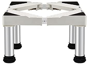 Kühlschrank Waschmaschine Sockel Höhe 25cm Anti-Scratch Untergestell Podeste & Rahmen für Trockner Verstellbare Länge 50-75cm Stand für Geschirrspüler