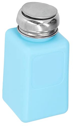 200 ml Flüssigkeitsspender, Lösungsmittelspender aus HDPE und Edelstahl, ESD-Lösungsmittelspender zur Abgabe von Aceton-IPA-Lösungsmittelöl Blau