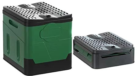 Toilette pieghevole portatile, WC mobile impermeabile per adulti con coperchio, WC pieghevole portatile per esterni, WC per auto, per campeggio/canottaggio/escursionismo/viaggi lunghi