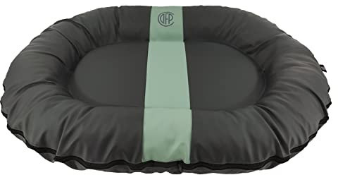CAZO Oslo Hundebett Oval Schlauchboot für Hund oder Katze 100 x 75 x 15 cm, Größe M, Farbe grau, L2021/C