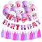 ZOOMPIL Spa Geburtstagsparty Zubehör, Make Up Geburtstagsdeko, Makeup Geburtstags Party Dekorationsset mit Makeup Happy Birthday Banner, Spa Party Luftballons ( 32 Stück)