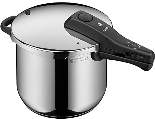 WMF Perfect One Pot Pressure Cooker Induction 6.5 L, Pressure Cooker, Large Cooking Signal, 2 Cooking Levels, Removable Lid Handle, Cromargan Stainless Steel