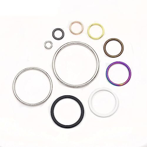Metallring-BH-Trägerversteller, Unterwäscheherstellung, Camisole-Verbindungsstück, Nähen, Zubehör, Ersatzzubehör, 12 mm, Schwarz