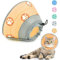 Supet Halskrause Katze,Einstellbarer Halskrause Katze Halsband,Wiederherstellung Halsband Weich Kragen Cone Nach Operation und Verletzungen für Welpen,Hunde und Katzen (Orange, M)