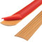 Tira de umbral de PVC de 400cm, tiras de transición de piso, tiras de cubierta de piso laminado, tira divisoria de puerta de piso autoadhesiva (5cm, 400cm- grano de madera amarillo)