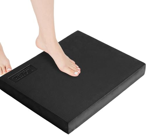LaiEr Balance pad.Yogamatte TrainerFoam Balance Matte für Stabilitätsübungen, Krafttraining, Gym Übung, Verbessert Balance, Koordination, Gleichgewicht und Muskelkraft (50cmX40cmX6mm)